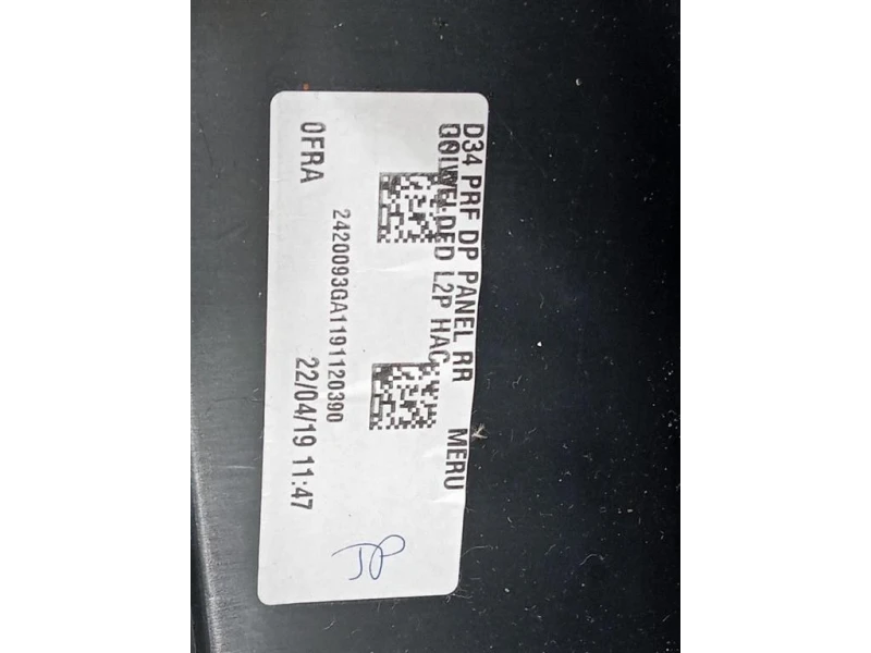 Pannello Rivestimento Porta POST SX 98208123AC Citroen DS3 Crossback 2018