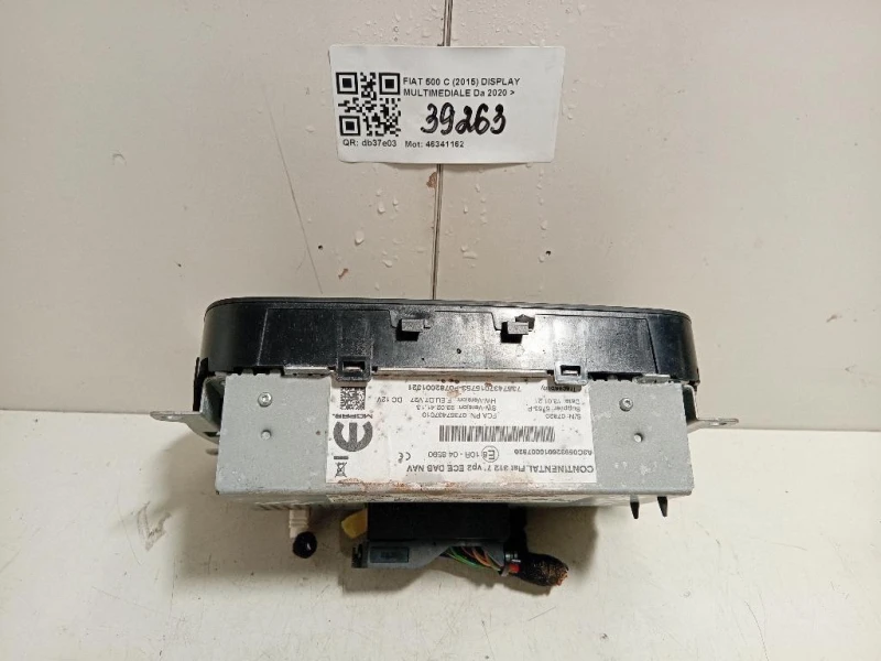 Display Multimediale Fiat 500 C 2015