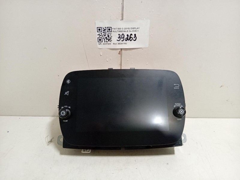 Display Multimediale Fiat 500 C 2015