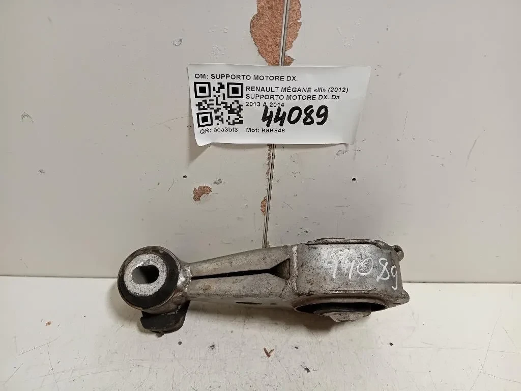 Supporto Motore DX SUPPORTO MOTORE DX Renault Mégane III 2012