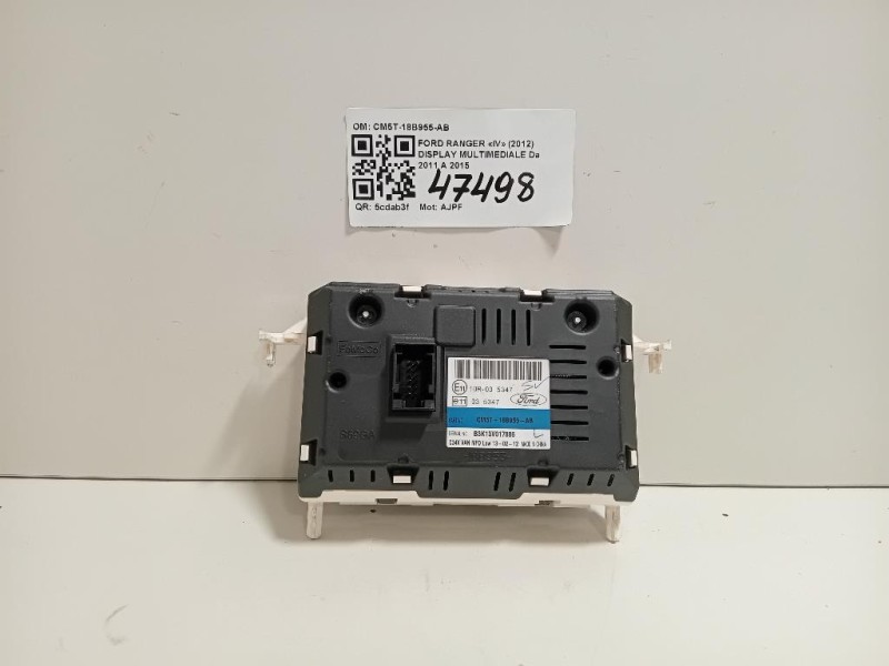 Display Multimediale CM5T-18B955-AB Ford Ranger IV 2012