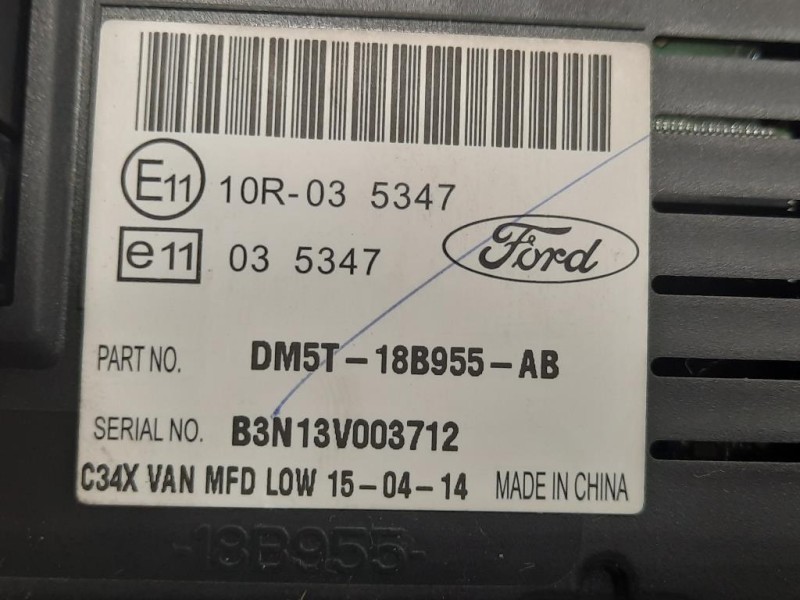 Display Multimediale DM5T18B955AB Ford Ranger IV 2012