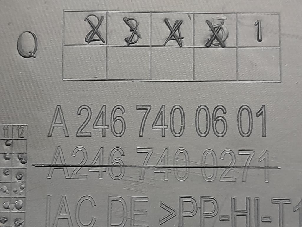 Pannello Rivestimento Portello INF POST A2467400501 Mercedes Classe B W246 2012