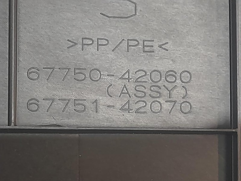 Pannello Rivestimento Portello INF POST 6775042070 Toyota RAV 4 V 2018