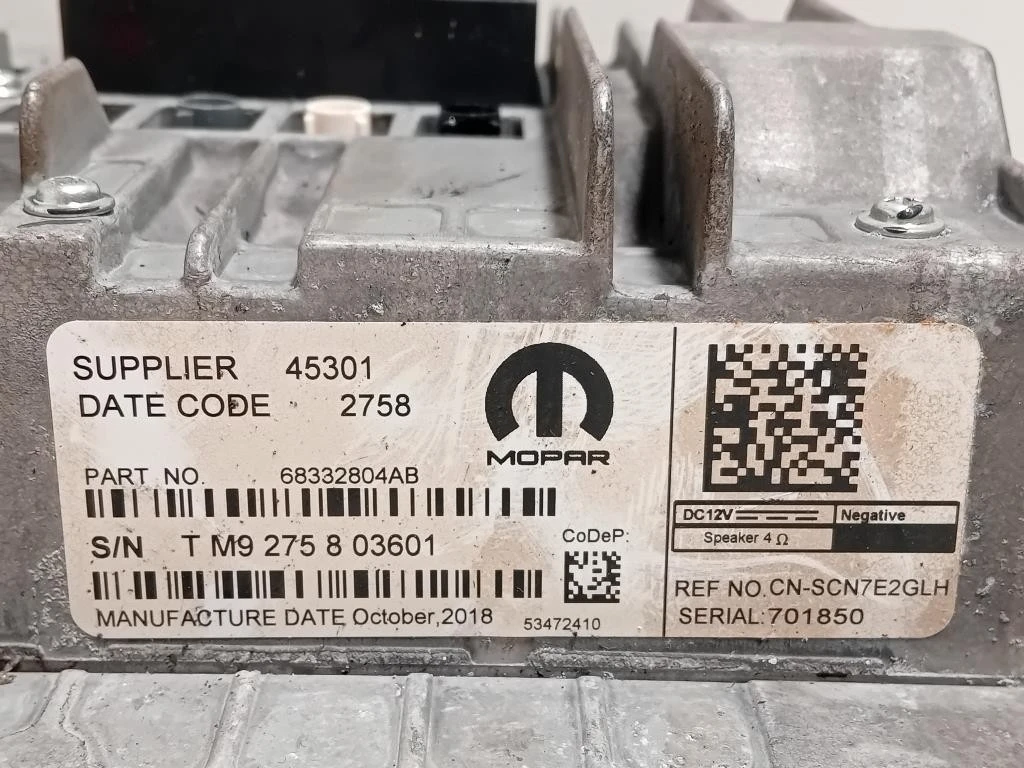 Display Multimediale 53472410 Jeep Compass III 2017