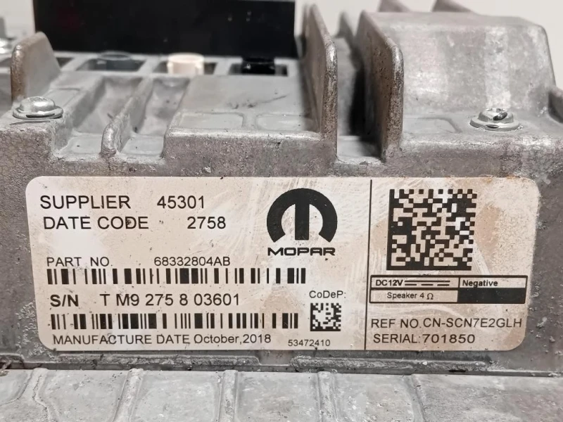 Display Multimediale 53472410 Jeep Compass III 2017