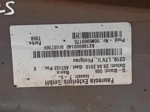 Pannello Rivestimento Sottoporta SX A2196900140 Mercedes Classe CLS C219 Coupé 2005