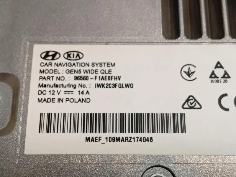 Display Multimediale 96560-F1AE0FHV Kia Sportage IV 2018