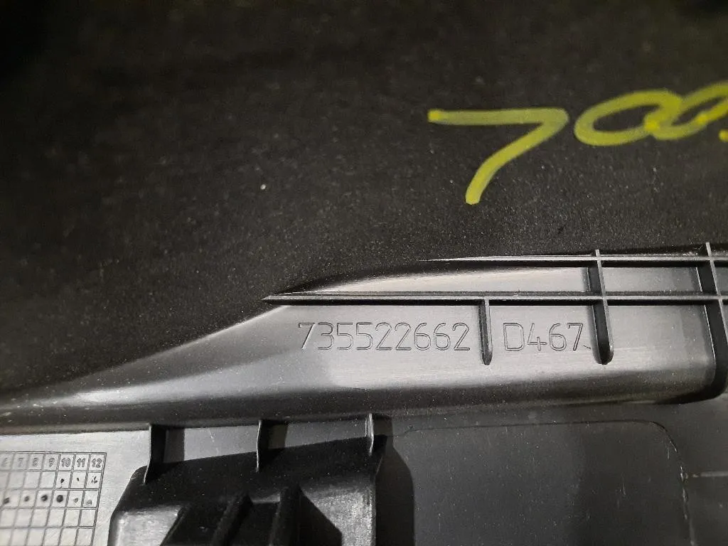 Pannello Rivestimento Traversa Batticofano 735522662 Fiat 500L 2013