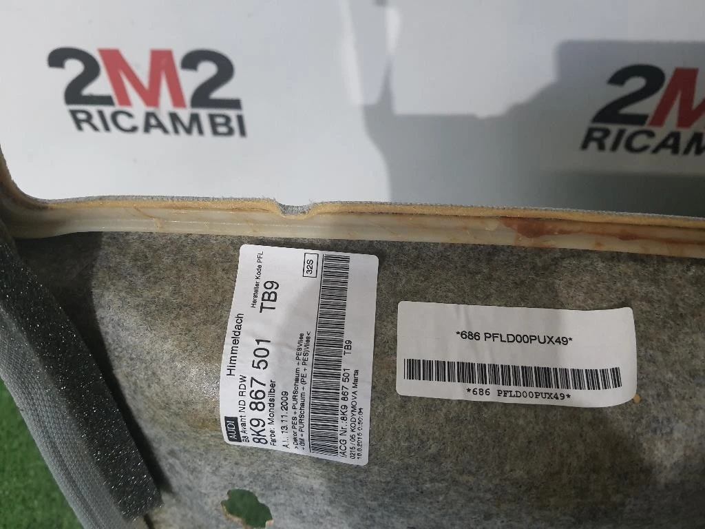 Pannello Sottotetto 8K9867501 TB9 Audi A4 8K5 Avant 2012