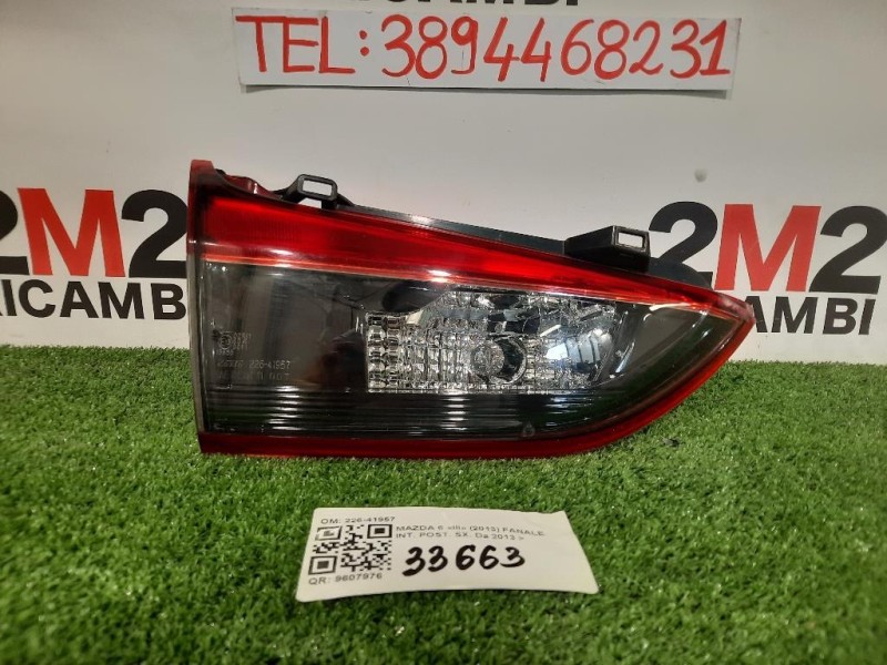 Fanale INT POST SX 22641957 FANALE Mazda 6 III 2013