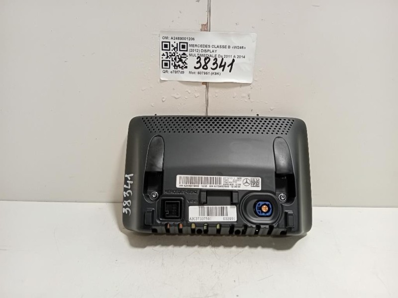 Display Multimediale A2469001206 Mercedes Classe B W246 2012
