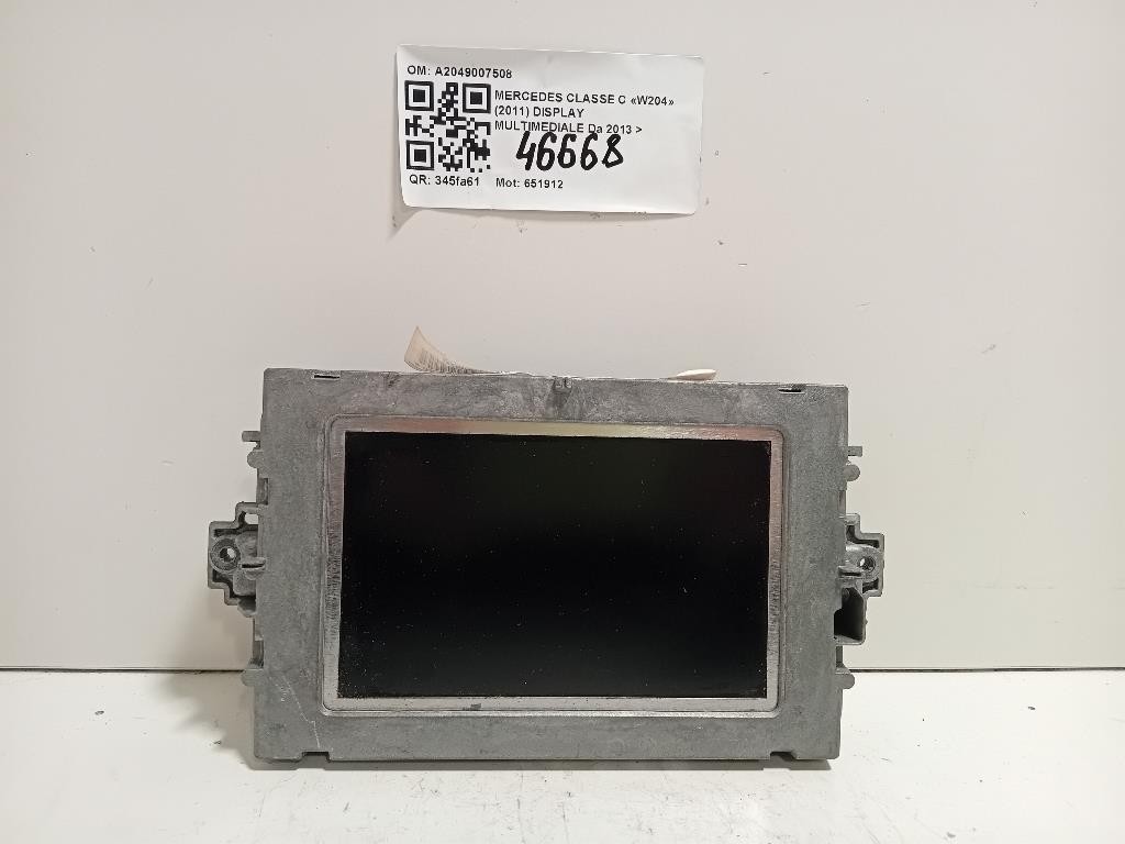 Display Multimediale A2049007508 Mercedes Classe C W204 2011