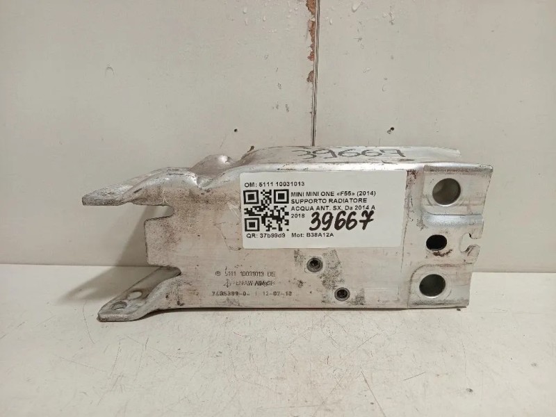 Supporto Radiatore Acqua ANT SX 5111 10031013 Mini MINI ONE F55 2014