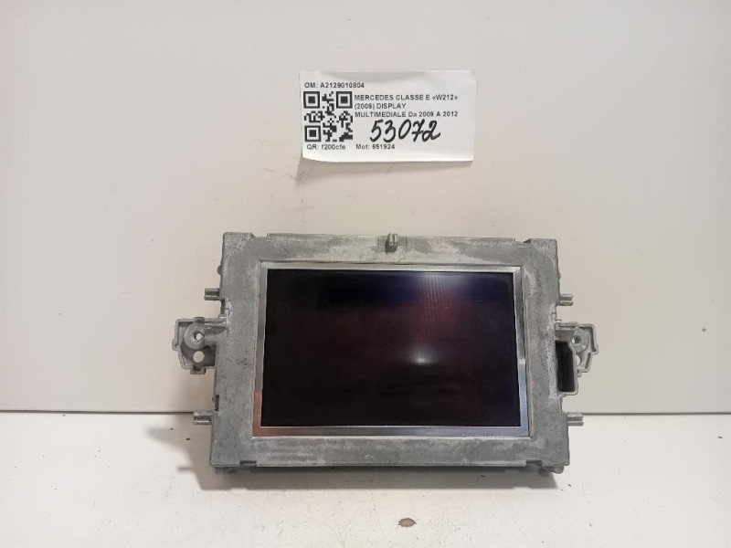 Display Multimediale A2129010804 Mercedes Classe E W212 2009