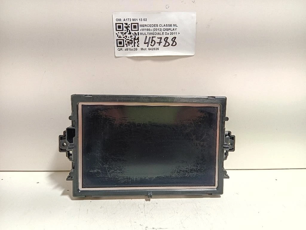 Display Multimediale A172 901 13 02 Mercedes Classe ML W166 2012