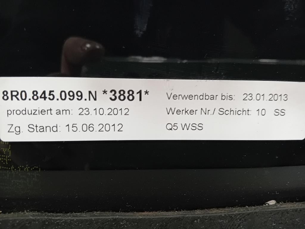 Parabrezza VETRO DAVANT ANT 8R0845099NNVB Audi Q5 8RB 2012