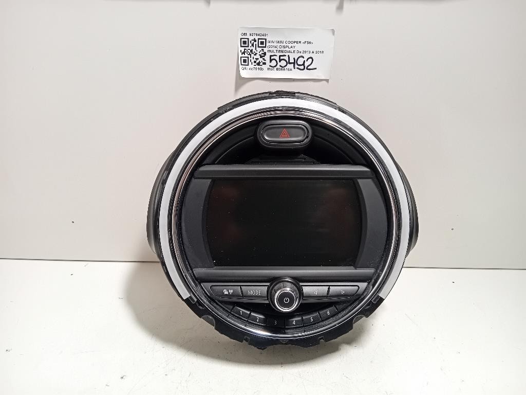 Display Multimediale 927942401 Mini MINI Cooper F56 2014