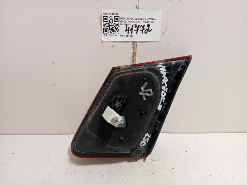 Fanale INT POST SX A046318 Mercedes Classe B W246 2012