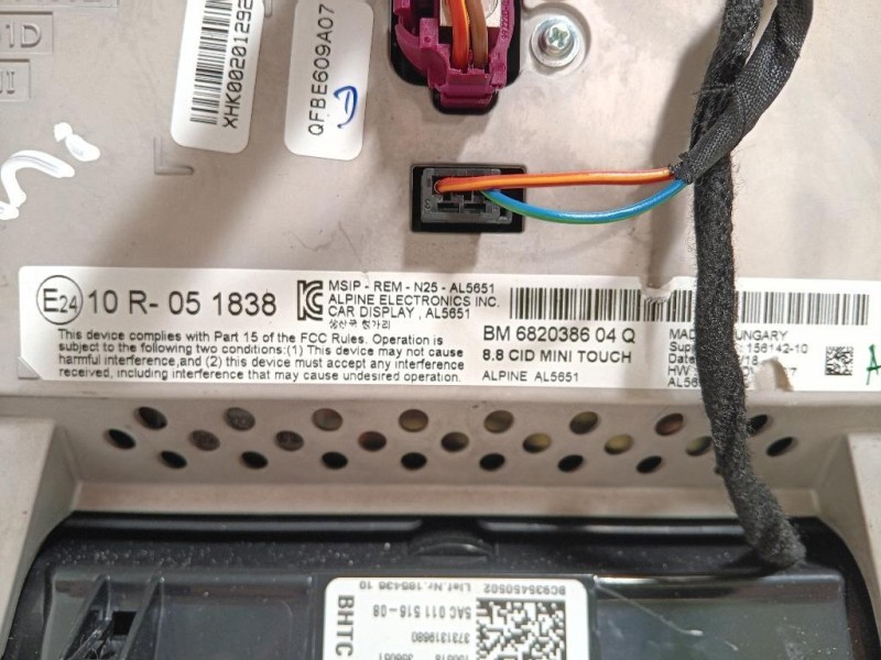 Display Multimediale BM6820386 04 Q Mini MINI ONE F55 2014