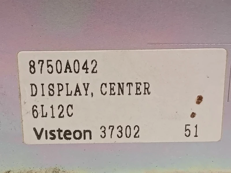 Display Multimediale 8750A042 Mitsubishi Pajero IV 2007