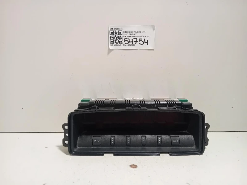 Display Multimediale 8750A042 Mitsubishi Pajero IV 2007