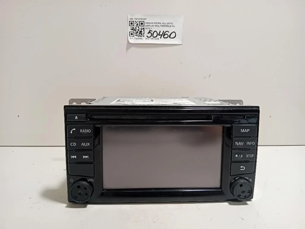 Display Multimediale 7513750207 Nissan Micra IV 2013