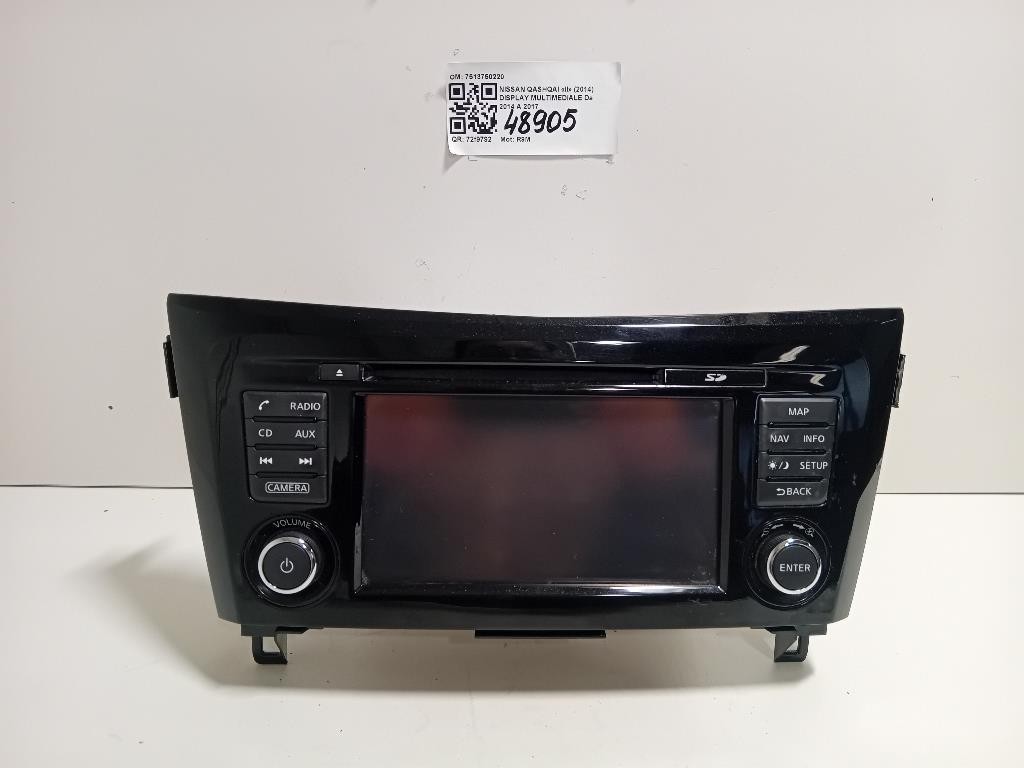 Display Multimediale 7513750220 Nissan Qashqai II 2014
