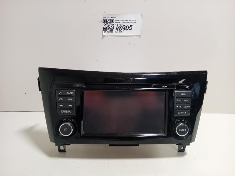 Display Multimediale 7513750220 Nissan Qashqai II 2014