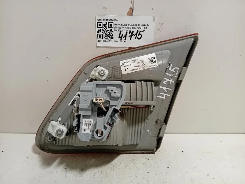 Fanale INT POST SX A2469066300 Mercedes Classe B W246 2012