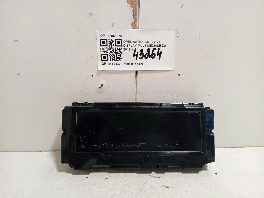Display Multimediale 22858076 Opel Astra J 2012