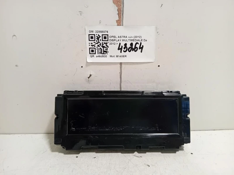 Display Multimediale 22858076 Opel Astra J 2012