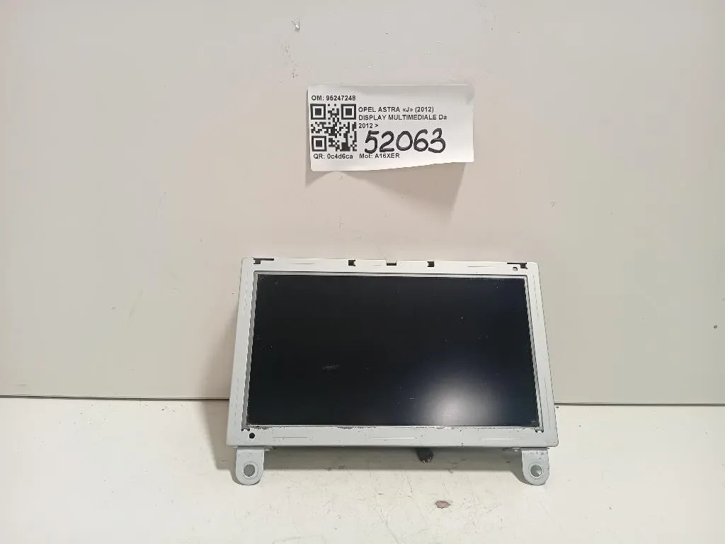 Display Multimediale 95247248 Opel Astra J 2012