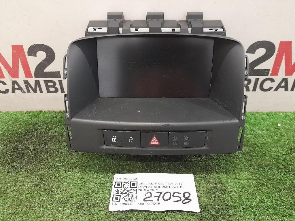 Display Multimediale 20939145 Opel Astra J SW 2010