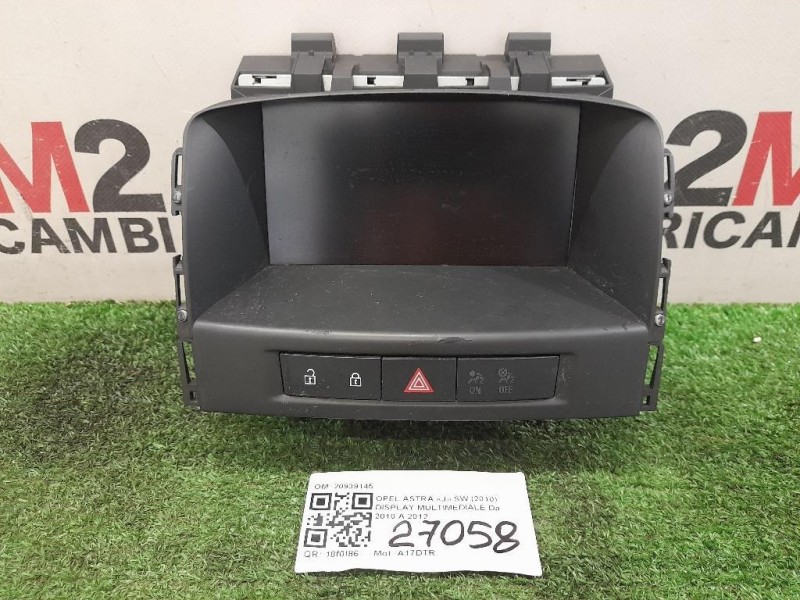 Display Multimediale 20939145 Opel Astra J SW 2010