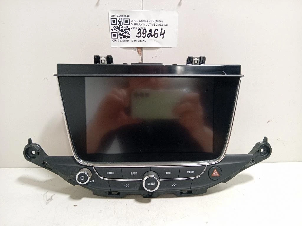 Display Multimediale 39042448 Opel Astra K 2016