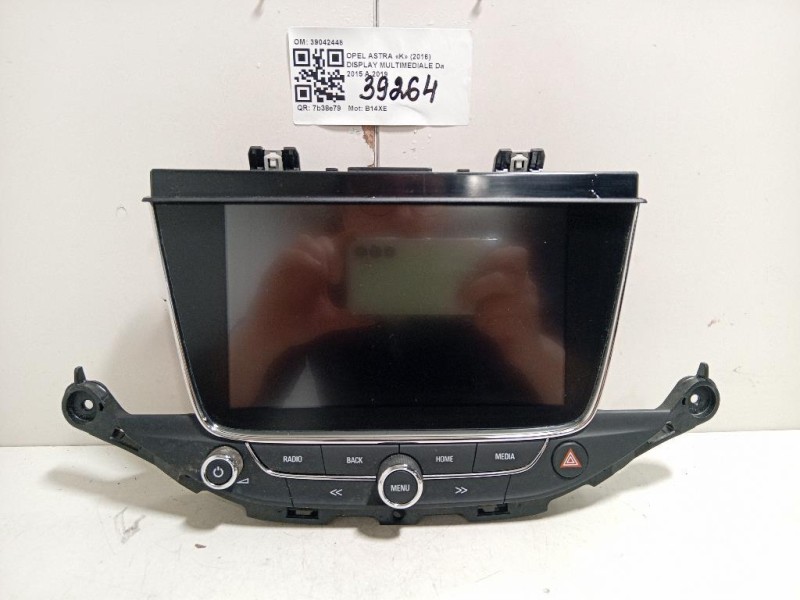 Display Multimediale 39042448 Opel Astra K 2016