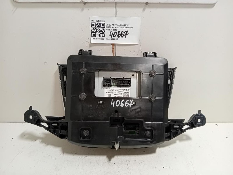 Display Multimediale 42578318 Opel Astra K 2016