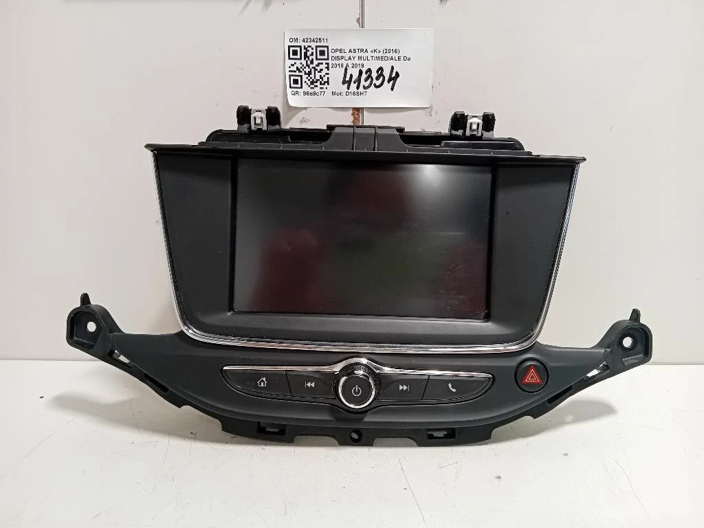 Display Multimediale 42342511 Opel Astra K 2016