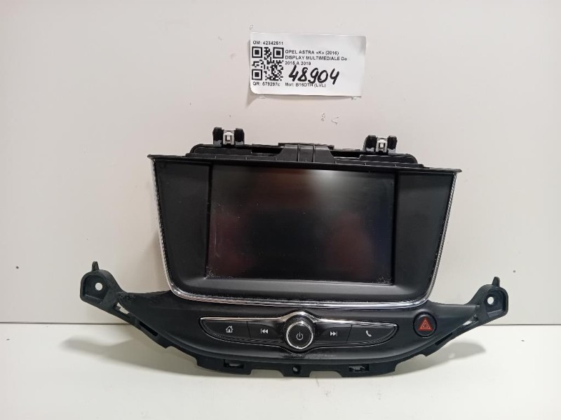 Display Multimediale 42342511 Opel Astra K 2016