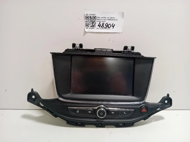 Display Multimediale 42342511 Opel Astra K 2016