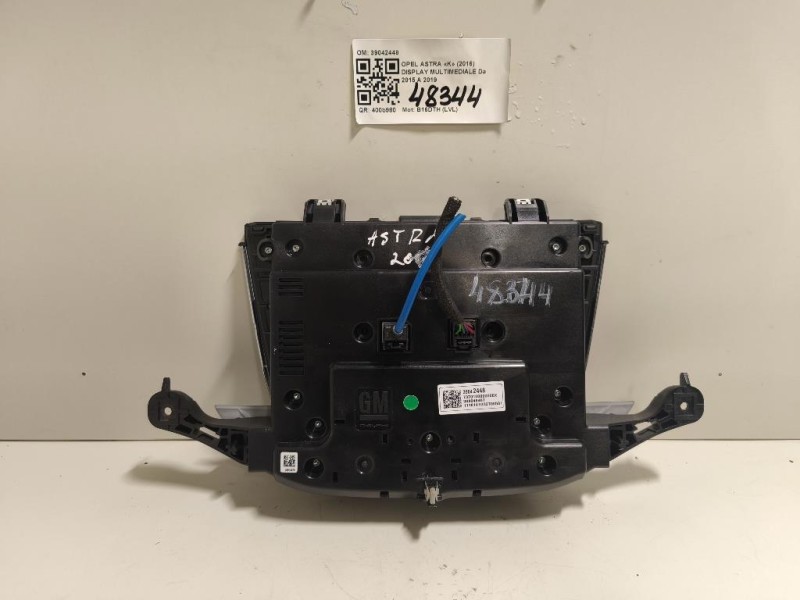 Display Multimediale 39042448 Opel Astra K 2016