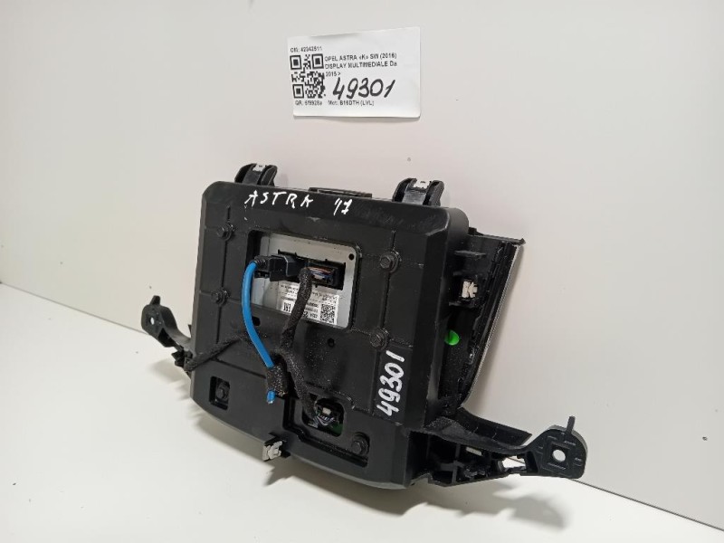 Display Multimediale 42342511 Opel Astra K SW 2016