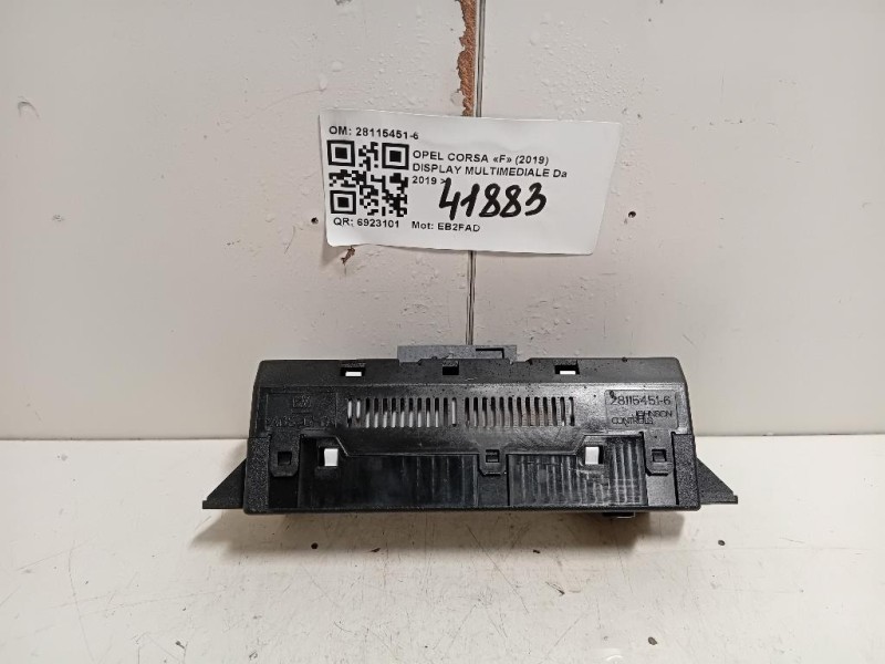 Display Multimediale 28115451-6 Opel Corsa F 2019