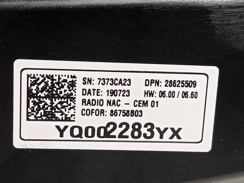 Display Multimediale 86758B03 Opel Crossland X 2017