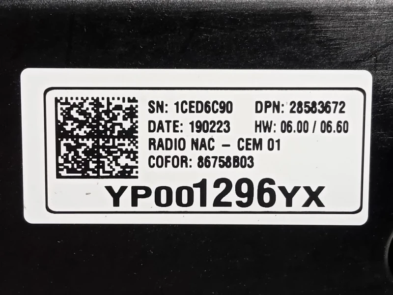 Display Multimediale 28583672 Opel Crossland X 2017