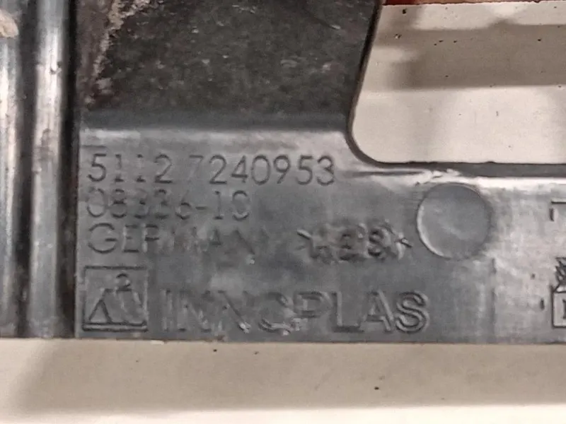 Supporto Spoiler Paraurti POST 5112 7240953 Bmw Serie 1 F20 Berlina 2012