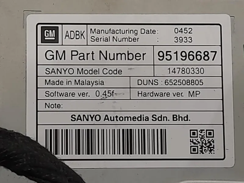 Display Multimediale 95196687 Opel Insignia A 2009