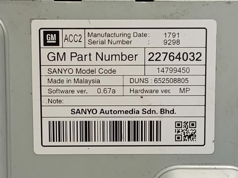 Display Multimediale 22764032 Opel Insignia A 2009