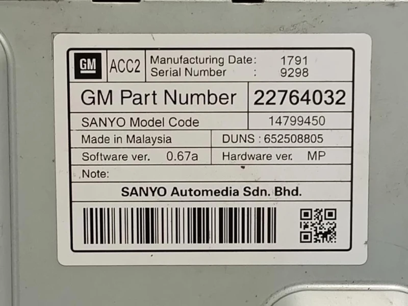 Display Multimediale 22764032 Opel Insignia A 2009